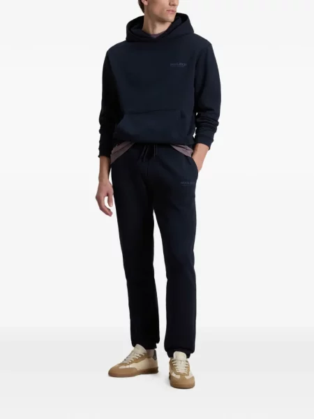 Hanorac cu glugă Woolrich cu imagine albastru