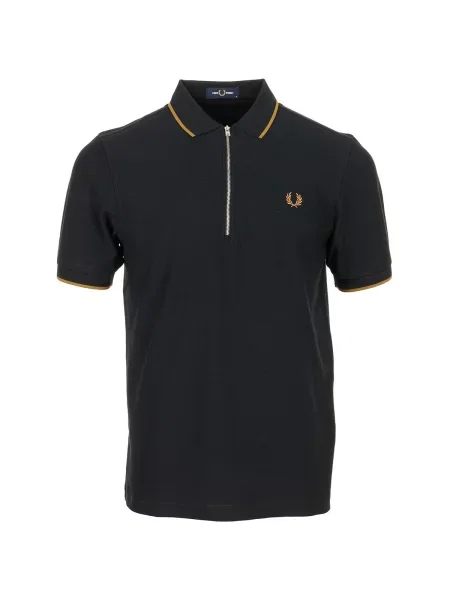 Krepové polotričko Fred Perry černé