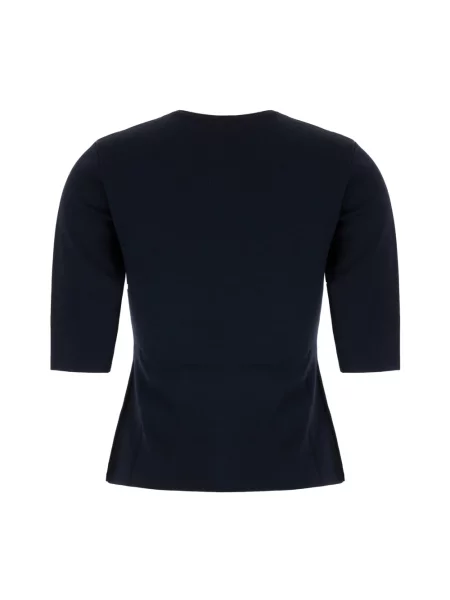 Sweter Max Mara z krótkim rękawem niebieski