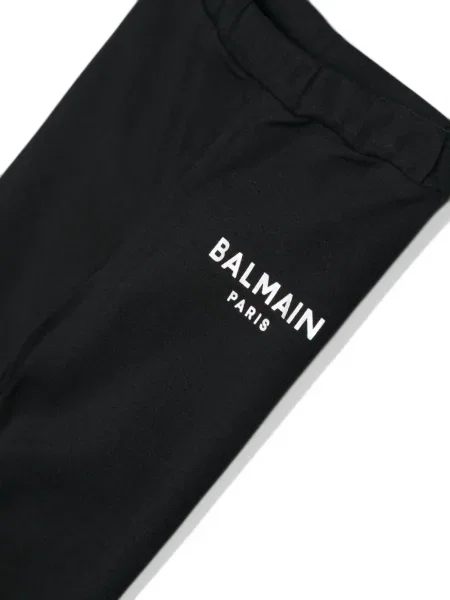Legginsy dziecięce Balmain czarne