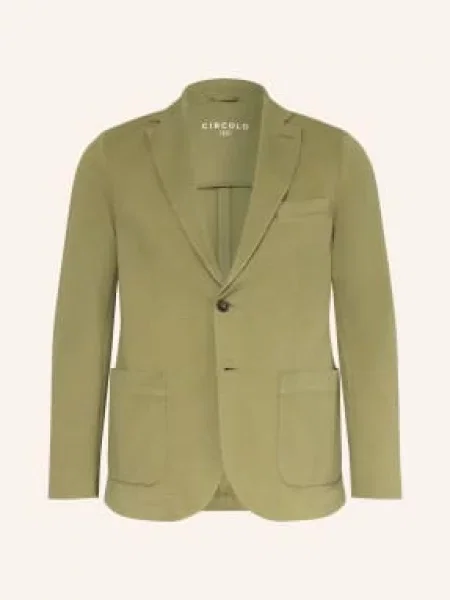 Circolo Slim Fit Sako Z Džersejové Látky olivová