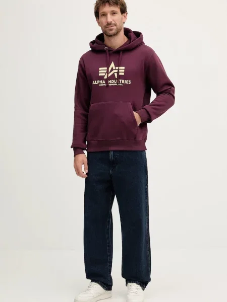 Mikina Alpha Industries Basic zelená