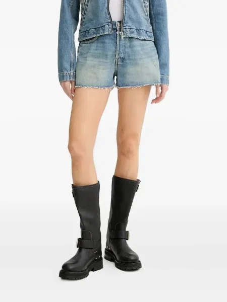 Pantaloni scurți din denim Won Hundred albastru