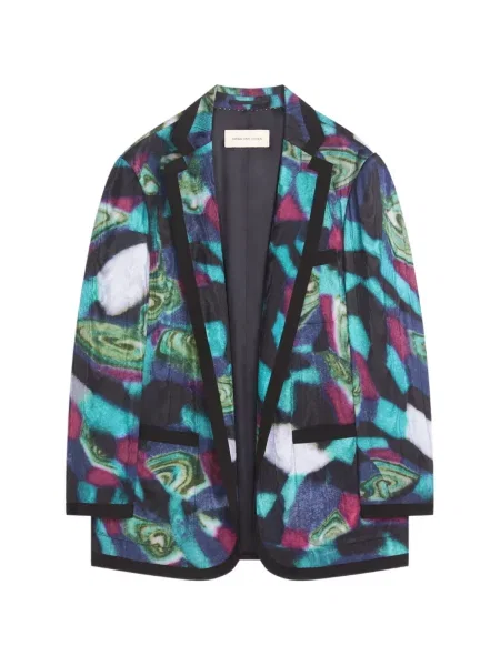 Sacou Dries Van Noten albastru