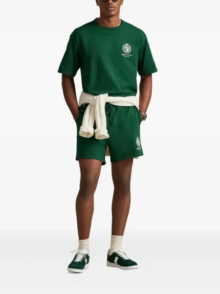 Ριγέ δερμάτινος κάλτσες Polo Ralph Lauren με κορδόνι μαύρο