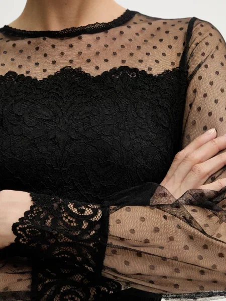 Однотонна блуза Morgan чорна