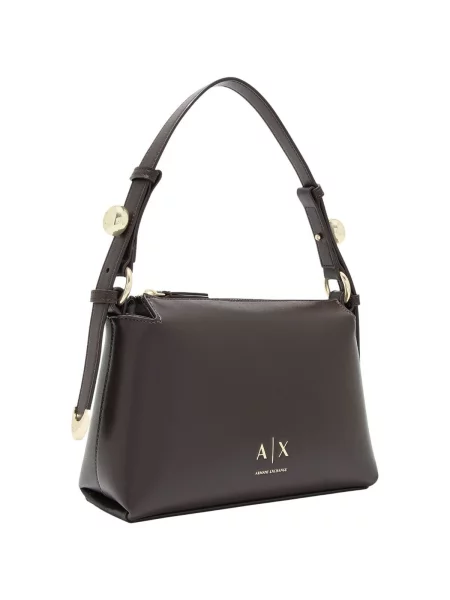 Geanta crossbody Eax din piele maro