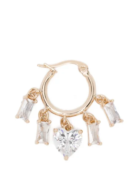 Cercei Maje cu motiv cu inimi auriu