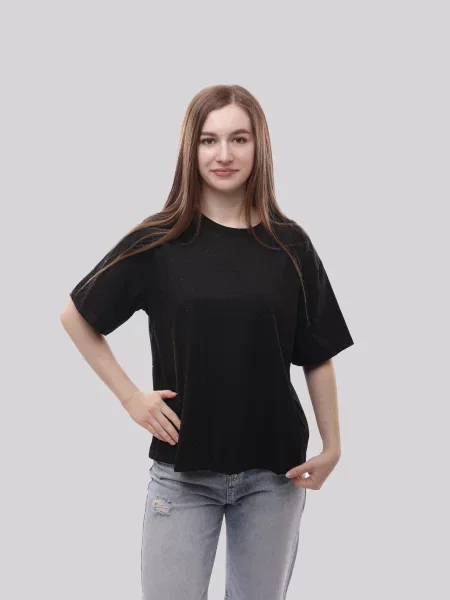 Футболка LUMO віскоза/поліестер чорний