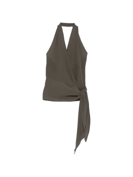 Bluzka Cortana wiązana szara