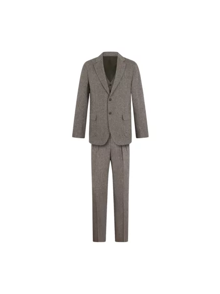 Garnitur Brooks Brothers wełniany beżowy