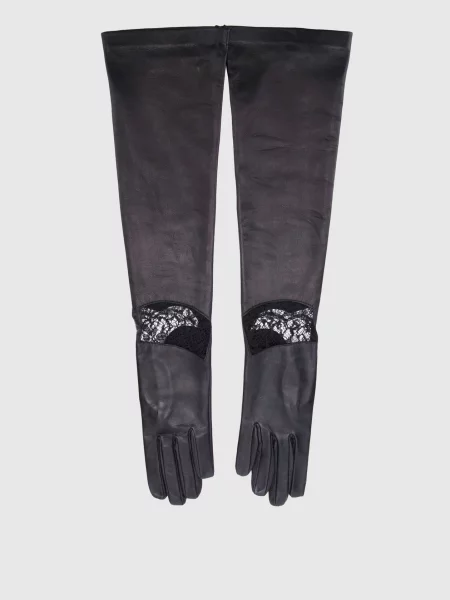 Рукавички з мереживом Rindi чорні