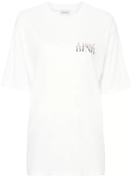 Tricou Anine Bing cu imagine alb