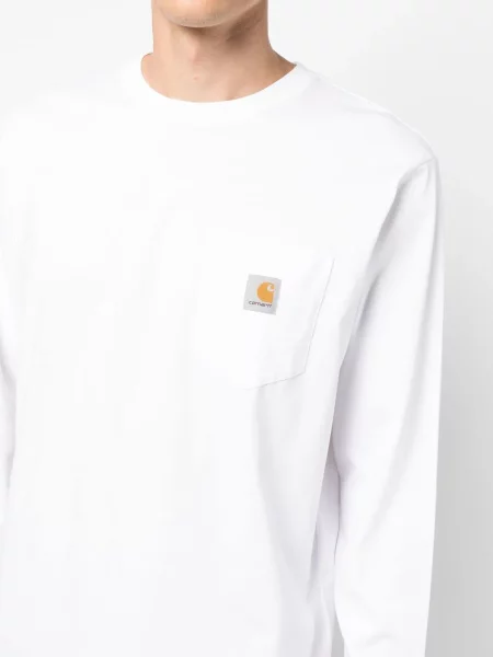 Μπλούζα Carhartt Wip με αυτόγραφο λευκό
