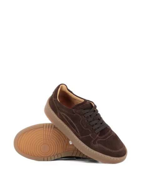 Sneakerși Lemargo din piele de căprioară maro