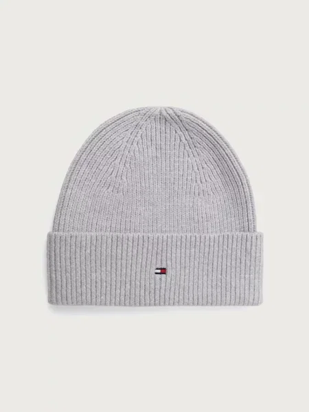 Tommy Hilfiger čepice s příměsí vlny šedý