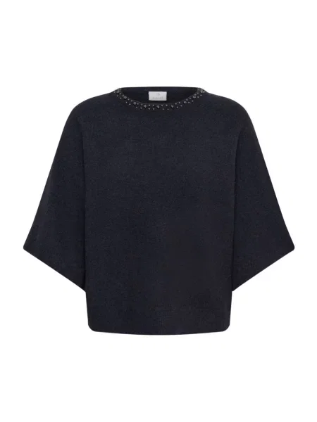 Dzianinowy sweter Kaffe szary