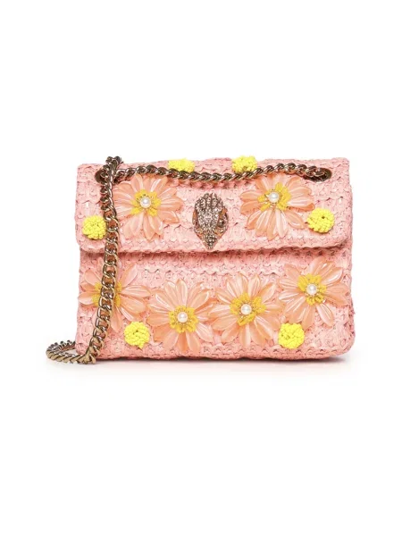 Kurt Geiger Torebki Kobieta Wielobarwność ONE SIZE Raffia Mini Kensington Bag pomarańczowa