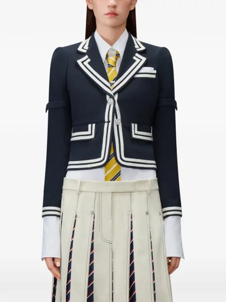 Decupat geacă Thom Browne albastru