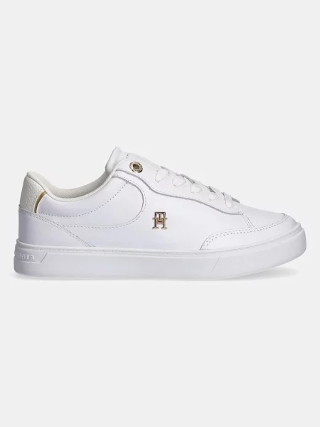 Buty Tommy Hilfiger Essential Chic Court czysty żółty 36 biały