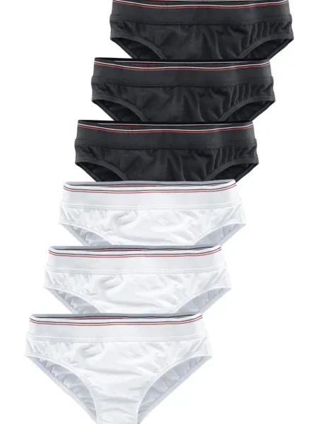 H.I.S Spodnje hlačke črna bela