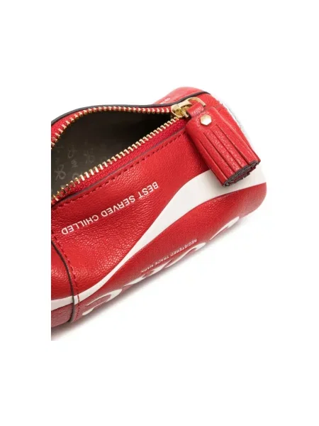 Portfel Anya Hindmarch skórzany czerwony