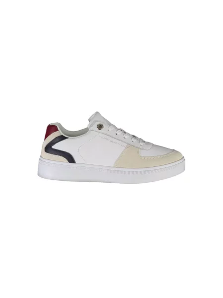 Wielobarwność trampki Tommy Hilfiger skórzane białe