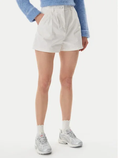 Tommy Jeans šortky Claire Écru