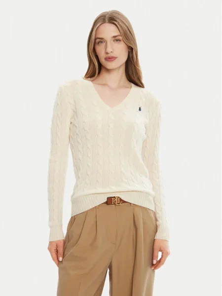 POLO RALPH LAUREN Gyapjú kötött pulóver KIMBERLY kasmír hozzáadásával