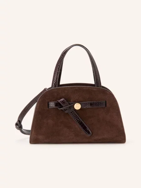 Torebka Tory Burch zamszowa brązowa