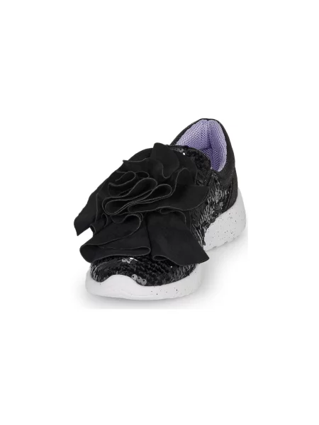 Pantofi Irregular Choice cu volane negru