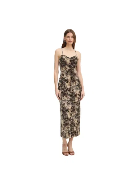 Sukienka maxi Guess zielona