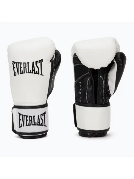Боксови ръкавици Everlast Powerlock Pro OG H&L Training Glove white/black бяло