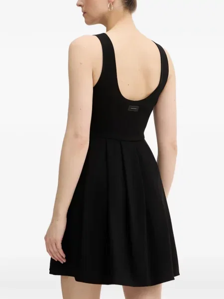 Rochie mini Armani Exchange fără mâneci negru