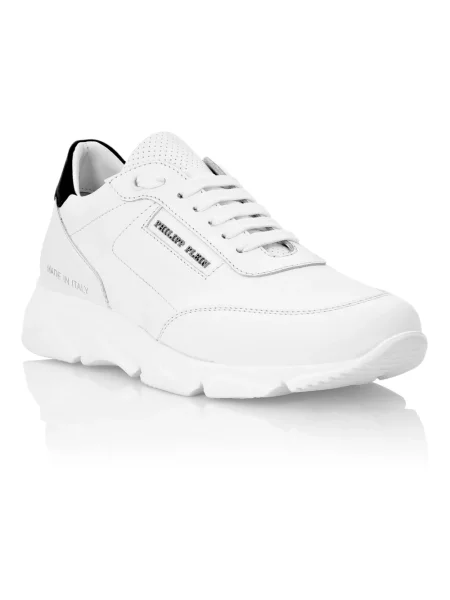 Sneakersy Philipp Plein skórzane białe