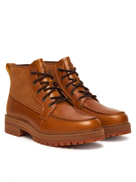 TIMBERLAND Šnurovacie čižmy koňaková hnedá