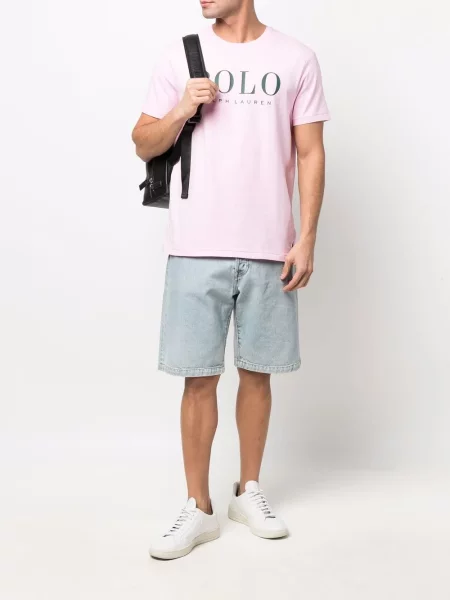 Sweter Polo Ralph Lauren klasyczny z nadrukiem biały