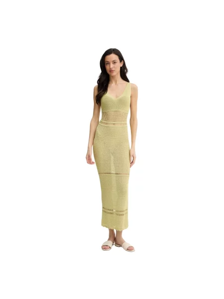 Sukienka maxi Guess żółta