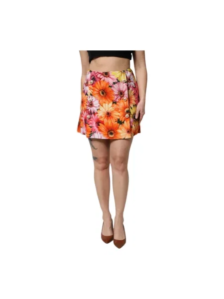 Spódnica mini Dolce And Gabbana w kwiatki w kształcie litery A