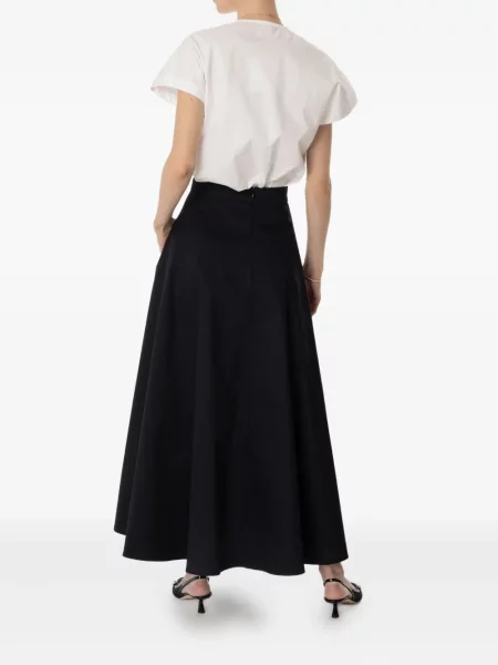 Φλοράλ τοπ Mantu με κέντημα λευκό