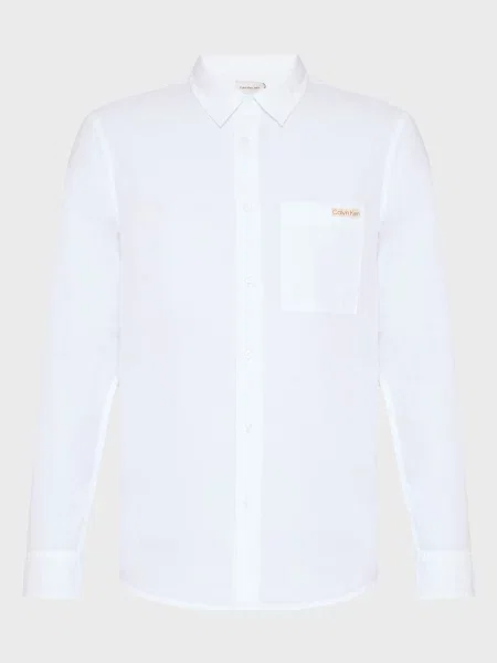 Лляна сорочка Calvin Klein Jeans біла