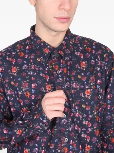 Cămașă Engineered Garments cu model floral cu imagine albastru