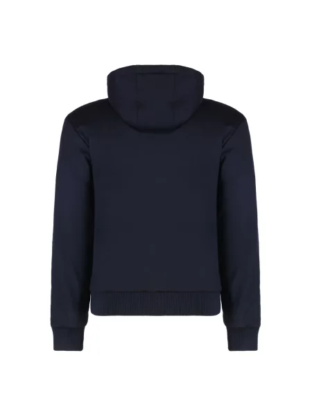 Bluza z kapturem Moorer wełniana z kapturem niebieska