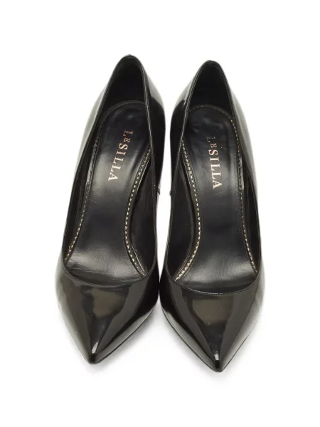 Pantofi cu toc Le Silla din piele de lac negru