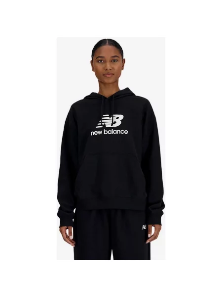 Bluza z kapturem New Balance Sport Essentials French Terry Logo S czarna