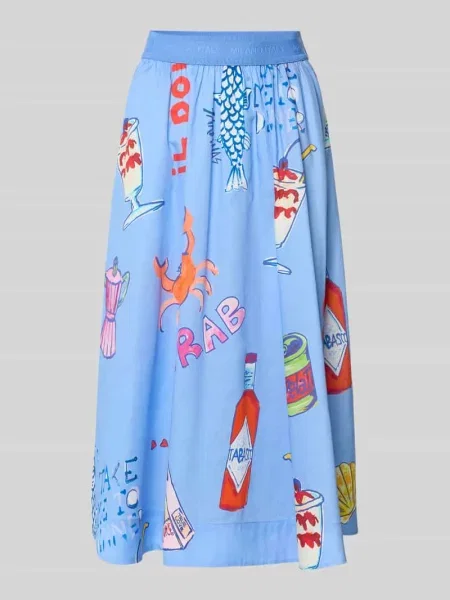 Spódnica midi z czystej bawełny Milano Italy