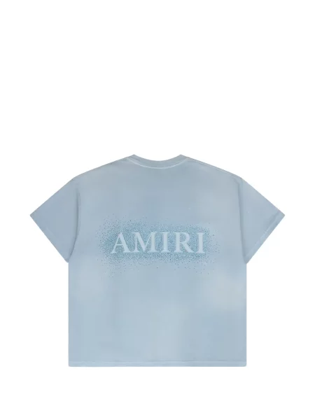 Tricou Amiri cu decolteu rotund albastru