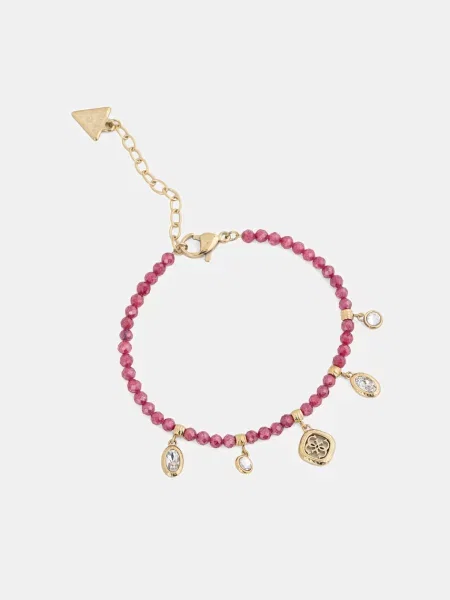 Guess zapestnica iz nerjavečega jekla JAIPUR SPLENDOR roza