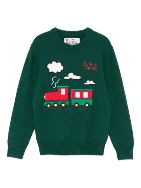 Sweter dziecięcy Mc2 Saint Barth zielony