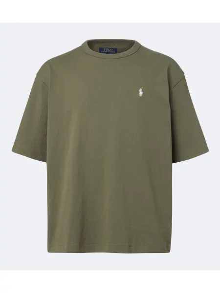 Tricou polo Polo Ralph Lauren din jerseu verde